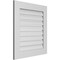 Ekena Millwork Vertical Surface Mount PVC Gable Vent: Functional, w/ 3-1/2"W x 1"P Standard Frame, 26"W x 28"H GVPVE26X2801SF - alternate 2